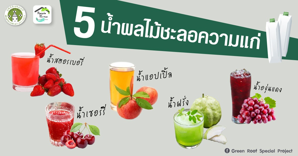 5 น้ำผลไม้ ประโยชน์เริ่ด ! คงความอ่อนวัย