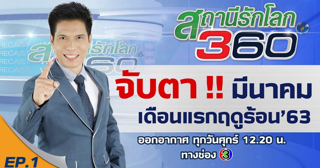 จับตา !! มีนาคม เดือนแรกฤดูร้อน 63 | สถานีรักโลก360องศา | EP.1