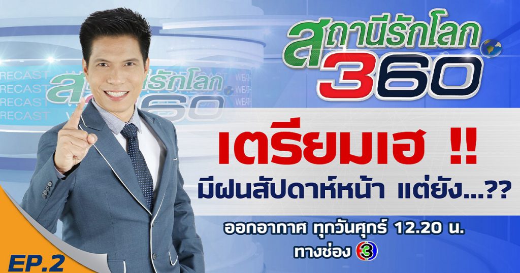 เตรียมเฮ !! มีฝนสัปดาห์หน้า แต่ยัง...? | สถานีรักโลก360องศา | EP.2