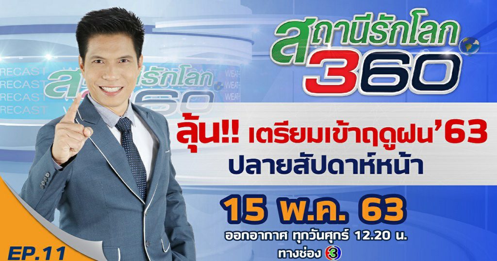 ลุ้น !! เตรียมเข้าฤดูฝน 63 ปลายสัปดาห์หน้า ? สถานีรักโลก 360 องศา EP.11