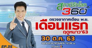 ตรวจอากาศเดือน พฤศจิกายน เดือนแรกฤดูหนาว 63